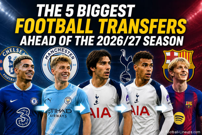 5 Biggest Football Transfers Ahead of the 2026/27 Season
