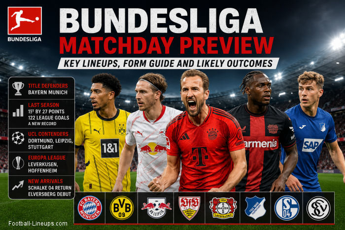 Bundesliga Matchday Preview: Lineups, Form and Predictions