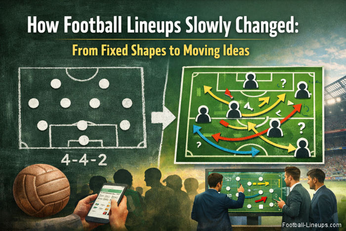 How Football Lineups Slowly Changed From Fixed Shapes to Moving Ideas
