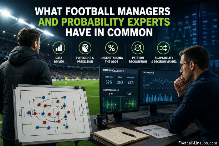 What Football Managers and Probability Experts Have in Common in Modern Football