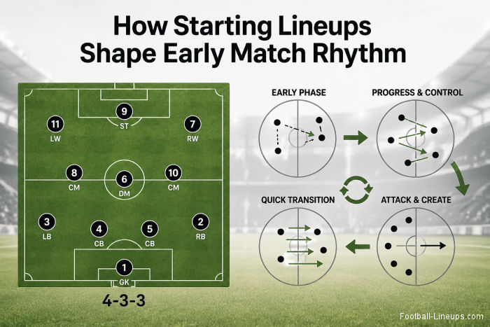 How Starting Lineups Shape Early Match Rhythm in Modern Football
