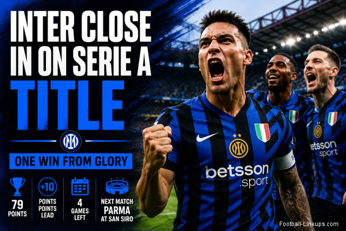 Inter Close In on Serie A Title as Parma Match Becomes Decisive