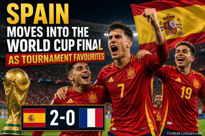 Spain moves into the World Cup final as tournament favourites