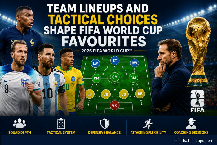Team Lineups and Tactical Choices Shape Fifa World Cup Favourites